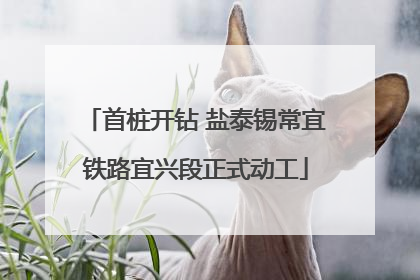 首桩开钻 盐泰锡常宜铁路宜兴段正式动工