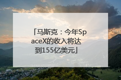 马斯克:今年SpaceX的收入将达到155亿美元