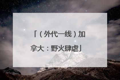 （外代一线）加拿大：野火肆虐