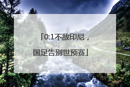 0:1不敌印尼，国足告别世预赛