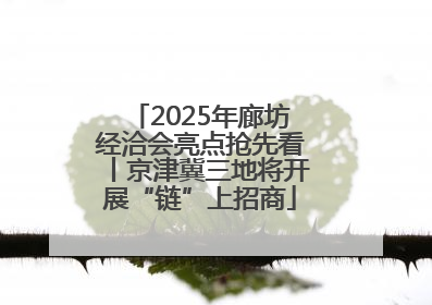 2025年廊坊经洽会亮点抢先看丨京津冀三地将开展“链”上招商