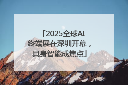 2025全球AI终端展在深圳开幕，具身智能成焦点