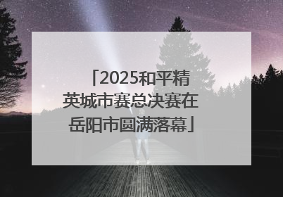2025和平精英城市赛总决赛在岳阳市圆满落幕
