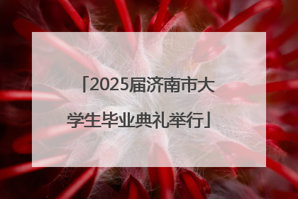 2025届济南市大学生毕业典礼举行