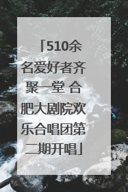 510余名爱好者齐聚一堂 合肥大剧院欢乐合唱团第二期开唱